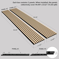 Panneaux acoustiques muraux modernes Akupanel personnalisés en placage de bois de chêne et de noyer naturel, ignifuges, écologiques, pour chambre et entrepôt