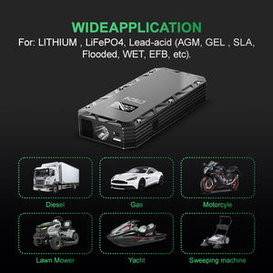 Lampe de poche pour environnements extrêmes, numérique, 12 volts, batterie de secours 12V 10000mAh LiFePO4 au lithium, démarreur d'urgence pour voiture - Product Image 4