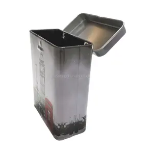 rectangular cigarette tin box