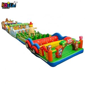 Château gonflable géant Happy Bouncy Challenge, trampoline gonflable personnalisé en PVC CN;ZHE, durable, 1 pièce incluse, fabriqué en Chine - Product Image 1