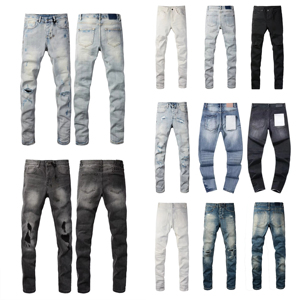 Dropshipping <b>Men's</b> Slim Straight Jeans Pants High Quality Hip Hop <b>Stretch</b> Ripped Denim Mid Waist Y2k Streetwear Trouser for <b>Men</b> - Product Image 5