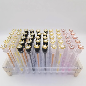 Corona di plastica perla diamante <span class=keywords><strong>piccola</strong></span> spazzola per ciglia finte con confezione a tubo individuale - Product Image 1