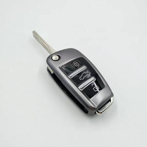 TPU Matte Texture Flip Car Key Fob Cover Case Soft Key Shell Holder Convient aux accessoires de clé <span class=keywords><strong>Audi</strong></span> - Product Image 2