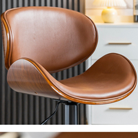 Verstellbare Metall-Drehstühle in Thekenhöhe, Moderne Luxus-Küchendesign-Barhocker für Bartische