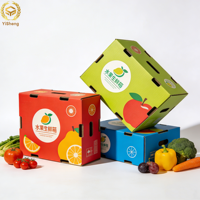 Boîte en carton ondulé antichoc pour fruits, protection pour l'expédition de fraises et de bleuets délicats