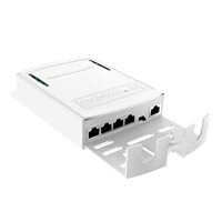 Extenseur PoE 90W avec protocole BT, 5 ports, boîtier étanche, IEEE 802.3 Gigabit avec sortie 60W pour caméras PTZ, système de vidéosurveillance
