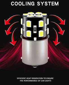 JIACHI 1156 bombillas de luz LED interiores para RV Camper remolque Barco, Super brillante 18-SMD 4500K blanco natural BA15S BA15D bombilla Led - Product Image 3