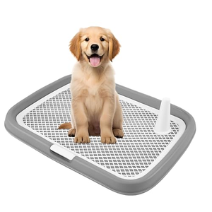 Toilette pour chien et chiot en PP, détachable, lavable, pour l'apprentissage de la propreté, style planche plate - Product Image 1