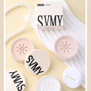 Svmy 5168ผงควบคุมน้ำมันวีแกนชิมเมอร์เคลือบกันน้ำสีขาวโปร่งแสงแป้งฝุ่นตั้งค่าหลวม - Product Image 1