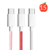 Kabel Data USB C PD60W 3 Meter, Kabel Pengisian Cepat Tipe C dari Bahan Nilon, Kabel USB 2.0 A ke Tipe C untuk iPhone, Grosir Produsen