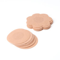 Lot de 5 paires d'autocollants de mamelon en coton jetables personnalisables en tissu extensible sangles de soutien-gorge couvre-mamelons et respectueux de la peau pour femmes