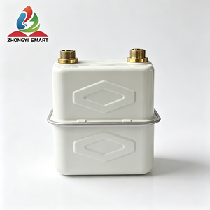 Medidor de Gas Mecánico de Diafragma/Fuelle ZHONGYI de Alta Calidad G1.6 G2.5 G4, Medidor de Flujo Residencial Duradero con Carcasa de Acero Inoxidable - Product Image 3