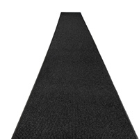 Outdoor Polyester Striped Non-Slip Runner Rug & Carpet Runner | Waterproof PVC Backing Floor Runner for Hallway