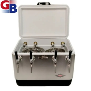 Nouveau refroidisseur de bière jockey en acier inoxydable avec quatre robinets - Product Image 4