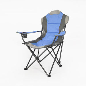 Ergonomic <b>High</b> <b>Back</b> Metal Outdoor Folding Camping <b>Chair</b> with Carry Bag Easy to Carry for Promotional Activities & Park Use - Product Image 5