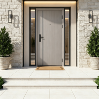 Porte intérieure moderne en WPC, porte à panneau plat, imperméable, résistante à l'humidité, résistante aux rayures, pour appartement, hôtel, école