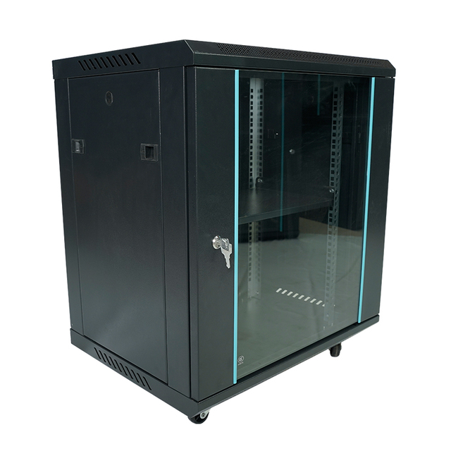 15U 4u 6u 12u 18u Wall Mounted Tempered Glass Door Network Cabinet Indoor Wall Mount Server Rack Cabinet