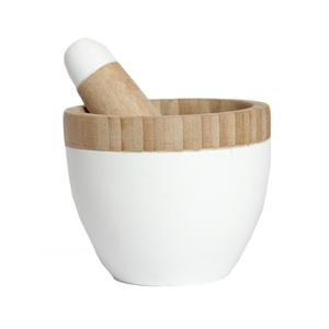 Trituradora de ajo Manual <span class=keywords><strong>para</strong></span> cocina, triturador de especias y alimentos, <span class=keywords><strong>mortero</strong></span> de madera y cardo, gran oferta - Product Image 3