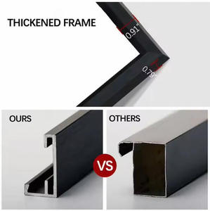 Xu Hướng Tối Giản Trang Trí Nội Thất Đóng Khung Đứng Sàn Gương Rèn Sắt Khung Hình Chữ Nhật Kính 170*60Cm 5Mm Chiều Dài Đầy Đủ - Product Image 5