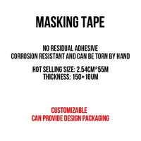 Ruban de masquage en caoutchouc simple face pour peintres, projets DIY pour enfants, décoration artistique en classe, codage, artisanat coloré, sensible à la pression
