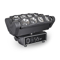 Lumière de tête mobile LED RGBWA/UVC avec contrôle DMX512, rotation de l'axe X 540° et de l'axe Y 180°