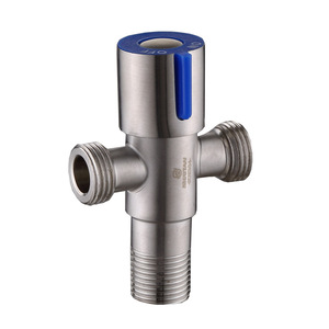 Vanne à quatre voies Zimani en acier inoxydable 304, filetage mâle 1/2 pouce, vanne d'angle pour machine à laver, accessoires de salle de bain - Product Image 2