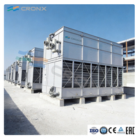 Tour de refroidissement à circuit fermé de type croisé CTI à prix réduit avec serpentin en acier inoxydable pour le refroidissement des eaux usées