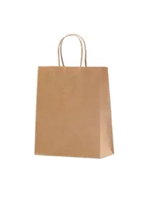 Offre spéciale impression flexographique protection de l'environnement sacs en papier kraft portables recyclables personnalisables