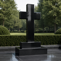 Livraison Gratuite - Pierre Tombale Sculptée au Design Simple, Style Moderne et Traditionnel, pour Cimetière Extérieur et Memorial