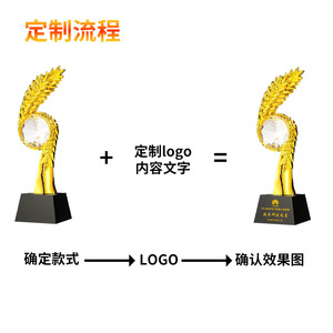 Trofeo Metálico Creativo Inmar con Logotipo Personalizado, Grabado en Madera Maciza y Resina, Premio de Cristal para Regalos Empresariales - Product Image 4