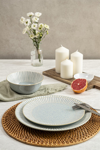 Ensemble de vaisselle en porcelaine bleu ciel de haute qualité pour les fêtes Restaurant en céramique populaire - Product Image 5