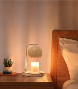 Lampe chauffe-cire électrique de chevet, réglable en hauteur, avec minuterie, <span class=keywords><strong>écologique</strong></span> et sans fumée, pour la fonte de cire et la fabrication de bougies - Product Image 4
