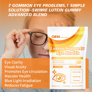 Vitaminas para el Cuidado de los Ojos de Marca Privada OEM, Suplemento de Luteína en Gomitas, Complejo de Arándanos, Betacaroteno, Luteína, Zeaxantina - Product Image 3