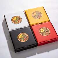 Boîte à pizza personnalisée avec tiroir coulissant, emballage rectangulaire pour pâtes et pizzas individuelles, mini-conteneur en carton pour pizza