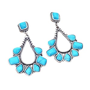 Orecchini Vintage a Goccia in Turchese, Gioielli di Moda per Donne - Product Image 6