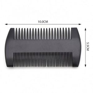 Custom Logo Handmade Double Wide Tooth Pocket Comb Black Peach Wooden Comb for Bathroom - Product Image 2