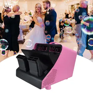 300W DJ double roue professionnel Machine à bulles DMX télécommande fabricant de bulles accessoires de scène de mariage Club fête célébration décor