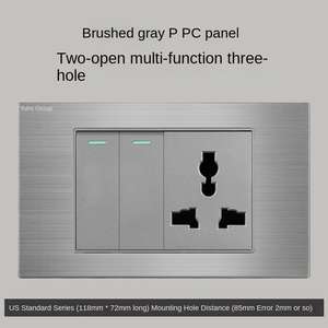 Prise murale américaine standard 118 avec prise USB et prise secteur multifonction type C pour usage domestique - Product Image 6