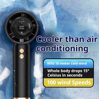 Nouveau design de ventilateur portable sans pales, turbo, rechargeable par USB, mini ventilateur à main haute vitesse