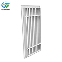 Grille d'aération d'air de retour en aluminium personnalisée, réglable, étanche et ignifuge, avec installation en grille de plafond pour hôtels et hôpitaux