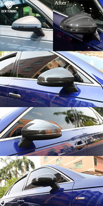 Carcasa de Espejo Retrovisor de Fibra de Carbono Seca <span class=keywords><strong>A4</strong></span>, Reemplazo de la Carcasa Original para Audi A5/S5 RS5 <span class=keywords><strong>A4</strong></span>/S4 RS4 B9 2016+, Carcasa para Espejo Retrovisor Lateral 2016-2024 - Product Image 2