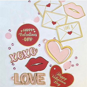 Décoration de cupcakes en gros - Joyeuse Saint-Valentin - Décoration de cupcakes en acrylique - Joyeuse Saint-Valentin - Je t'aime - Fournisseurs de décorations de gâteaux - Product Image 6