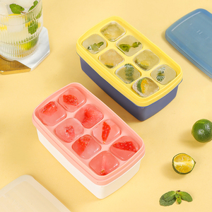 <span class=keywords><strong>Mini</strong></span> bandeja plástica de 6 furos para cubos de gelo, material PP, molde de gelo para alimentos e máquinas de fazer gelo, utensílios de cozinha - Product Image 1