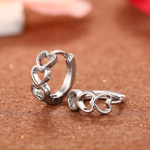 Orecchini a Cuore Vuoto per Donne, Gioielli di Moda Quotidiana Dolce e Romantici - Product Image 5