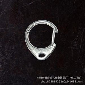 Zinc Alloy D Ring Keychain 23mm 27mm 33mm 37mm Metal <b>Key</b> <b>Chain</b> For DIY Pendant Accessories Wholesale - Product Image 3