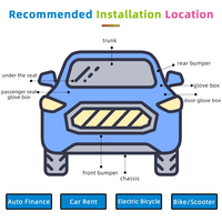 Coches ocultos en tiempo real micro rastreador localizador automático vehículo inteligente mini Dispositivo de coche seguimiento gps tracker CA003