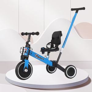 Triciclo de Acero 2025 <span class=keywords><strong>para</strong></span> Niños, <span class=keywords><strong>Carrito</strong></span> de Empuje <span class=keywords><strong>para</strong></span> Bebés de 3 Ruedas <span class=keywords><strong>con</strong></span> Luces Ajustables, Música y Funciones de Juguete Educativo Ecológico - Product Image 4