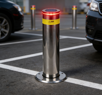 Lampes solaires de balisage extérieur en acier inoxydable 304 sans fil, LED, produits de sécurité routière