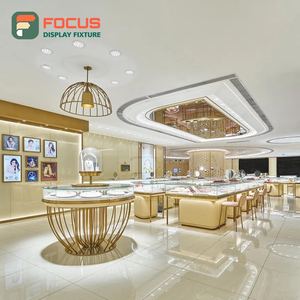 Mostrador de Exhibición de Joyería de Alta Visibilidad con Marco Metálico para Tiendas de Marca - Product Image 3