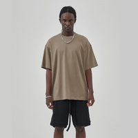 T-shirts de fabricant 275 GSM, T-shirts à épaules tombantes, T-shirts vierges oversize 100% coton, T-shirts personnalisés streetwear avec logo pour hommes